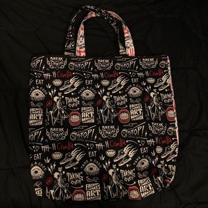 Handmade Cruella Black & White Two Sided Tote Bag